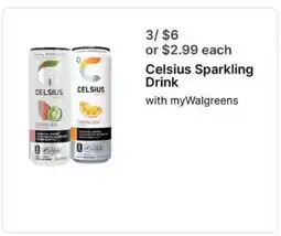 Walgreens Celsius Sparkling Drink offer