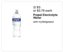 Walgreens Propel Electrolyte Water offer