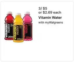 Walgreens Vitamin Water offer