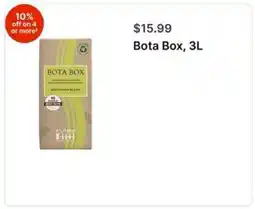 Walgreens Bota Box, 3L offer