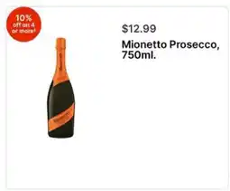 Walgreens Mionetto Prosecco, 750ml offer