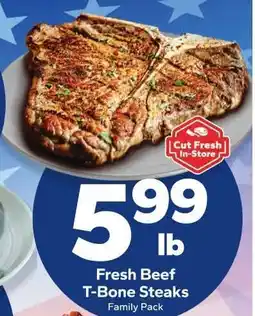Save a Lot Fresh Beef T-Bone Steaks offer