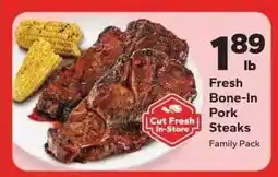 Save a Lot Fresh Bone-In Pork Steaks offer