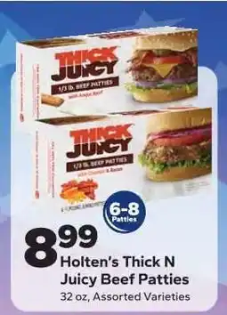 Save a Lot Holten’s Thick N Juicy Beef Patties offer