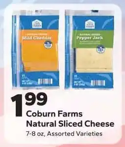 Save a Lot Coburn Farms Natural Sliced Cheese offer