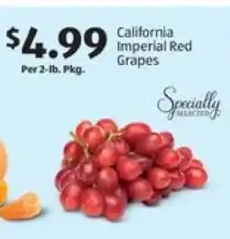 Aldi California Imperial Red Grapes offer