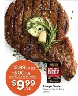 Pick'n Save Ribeye Steaks offer