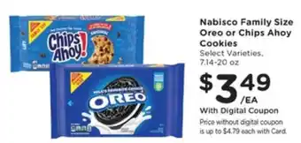 Nabisco Family Size Oreo or Chips Ahoy! Cookies