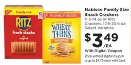 Pick'n Save Nabisco Family Size Snack Crackers offer