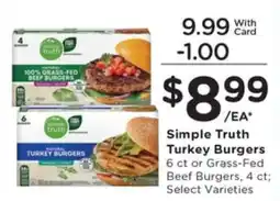 Pick'n Save Simple Truth Turkey Burgers offer