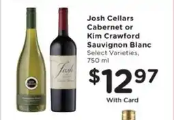 Pick'n Save Josh Cellars Cabernet or Kim Crawford Sauvignon Blanc offer