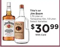 Pick'n Save Tito's or Jim Beam offer