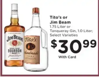 Pick'n Save Tito's or Jim Beam offer