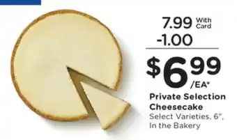 Private Selection Cheesecake