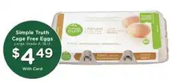 Pick'n Save Simple Truth Cage-Free Eggs offer