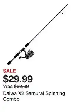 Dick's Sporting Goods Daiwa X2 Samurai Spinning Combo offer