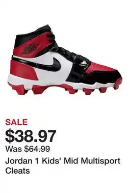 Dick's Sporting Goods Jordan 1 Kids' Mid Multisport Cleats offer