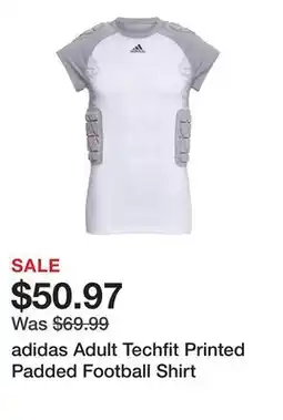 Dick's Sporting Goods adidas Adult Techfit Printed Padded Football Shirt offer