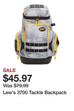 Dick's Sporting Goods Lew's 3700 Tackle Backpack offer