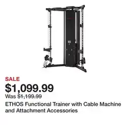 Dick's Sporting Goods ETHOS Functional Trainer with Cable Machine and Attachment Accessories offer