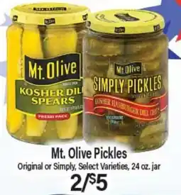 Angelo Caputo's Fresh Market Mt. Olive Pickles offer
