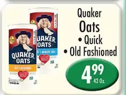 Garden Fresh Market Quaker Oats • Quick • Old Fashioned offer