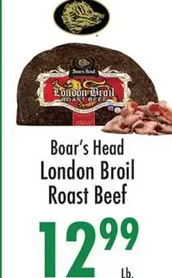 Garden Fresh Market Boar's Head London Broil Roast Beef offer