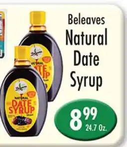 Garden Fresh Market Beleaves Natural Date Syrup offer