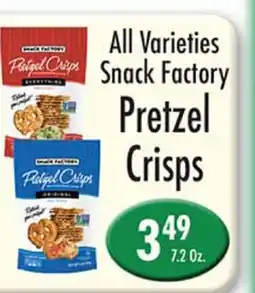 Garden Fresh Market Snack Factory Pretzel Crisps offer