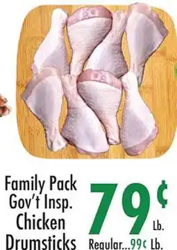 Garden Fresh Market Family Pack Gov't Insp. Chicken Drumsticks offer