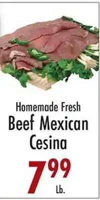 Garden Fresh Market Homemade Fresh Beef Mexican Cesina offer
