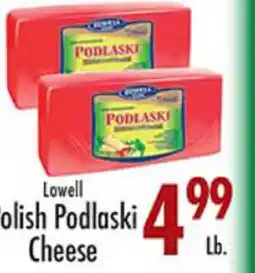 Garden Fresh Market Lowell Polish Podlaski Cheese offer