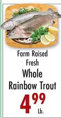 Garden Fresh Market Farm Raised Fresh Whole Rainbow Trout offer
