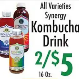 Garden Fresh Market All Varieties Synergy Kombucha Drink offer