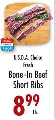 Garden Fresh Market U.S.D.A Choice Fresh Bone-In Beef Short Ribs offer