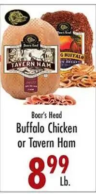 Garden Fresh Market Boar's Head Buffalo Chicken or Tavern Ham offer