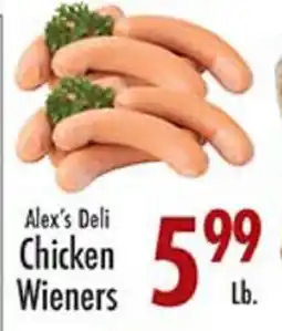 Garden Fresh Market Alex's Deli Chicken Wieners offer