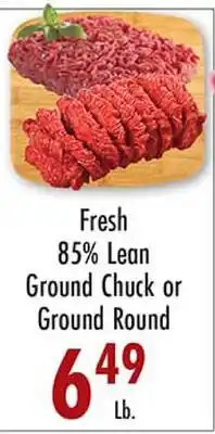 Garden Fresh Market Fresh 85% Lean Ground Chuck or Ground Round offer