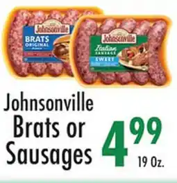 Garden Fresh Market Johnsonville Brats or Sausages offer