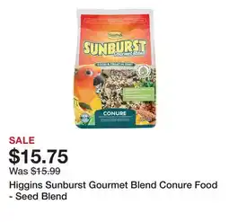 Petsmart Higgins Sunburst Gourmet Blend Conure Food - Seed Blend offer