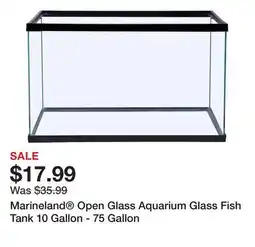 Petsmart Marineland Open Glass Aquarium Glass Fish Tank 10 Gallon - 75 Gallon offer