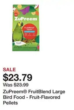 Petsmart ZuPreem FruitBlend Large Bird Food - Fruit-Flavored Pellets offer