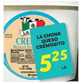 El Paso Grande LA CHONA QUESO CREMOSITO offer