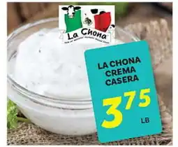 El Paso Grande LA CHONA CREMA CASERA offer