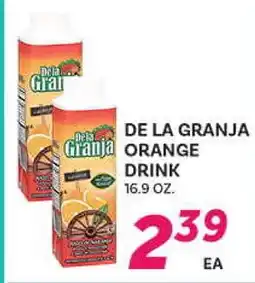 El Paso Grande DE LA GRANJA ORANGE DRINK offer