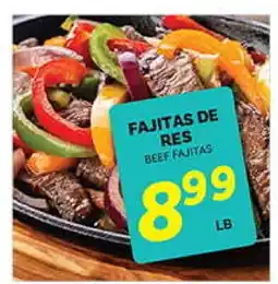El Paso Grande FAJITAS DE RES offer