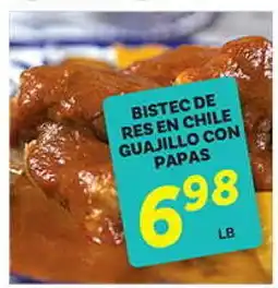 El Paso Grande BISTEC DE RES EN CHILE GUAJILLO CON PAPAS offer