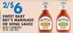 Associated Sweet Baby Ray's Marinade or Wing Sauce offer