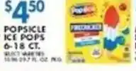 Compare Foods Popsicle ice pops offer