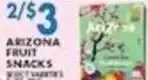 Compare Foods Arizona fruit snacks offer